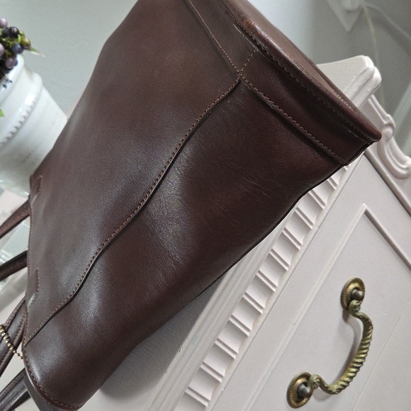 Vintage COACH Mahogany Bleeker Leather Tote Bag - Picture 9 of 14